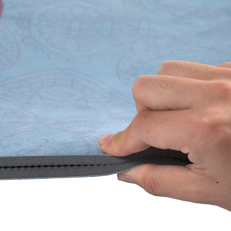 PAIDU Manufacturer BSCI Custom Design Extra Large 80cm Eco Non Slip Tpe Suede Yoga Mat