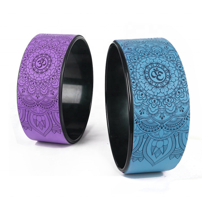 PAIDU Manufacturer Cheap Custom Pu Yoga Back Roller Colorful Back Roller Yoga Wheel Pilates Ring Circle DDP