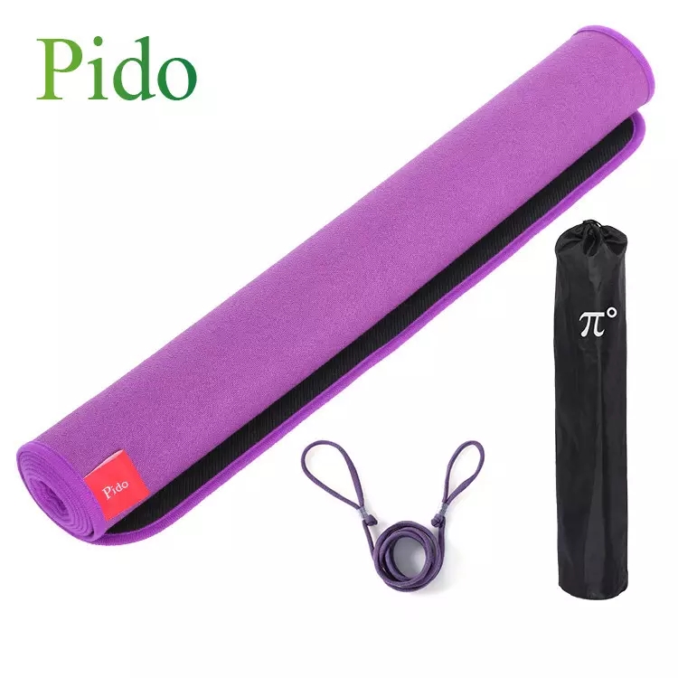 PAIDU Manufacturer BSCI Hemp Jute Yoga Mat Factory Natural Top Pvc Fabric Pcs Weight Yoga Mat