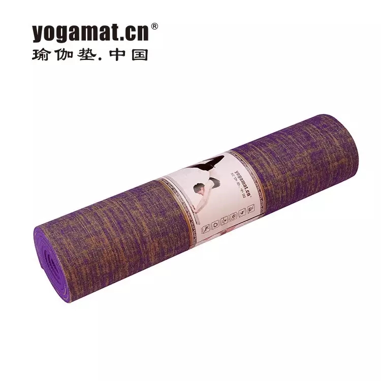 PAIDU Manufacturer BSCI Yoga Mats High Quality Natural Organic Material Eco Friendly Fiber-durable 173*61*0.7cm