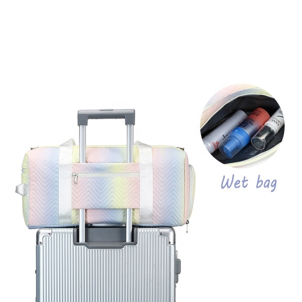 PAIDU Manufacturer Weave Win 2022 hotsale dyffel bag gym waterproof sports dry wet separation gym bags DDP