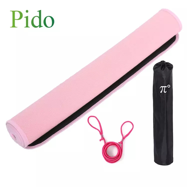 PAIDU Manufacturer BSCI Hemp Jute Yoga Mat Factory Natural Top Pvc Fabric Pcs Weight Yoga Mat