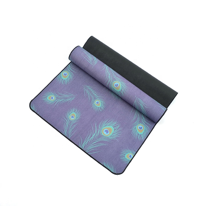 PAIDU Manufacturer BSCI Custom Design Printed Jute Yoga Mat Hemp Rubber Yoga Mat