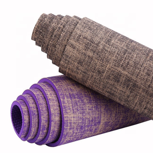 PAIDU Manufacturer BSCI Eco-Friendly Organic Natural Jute Yoga Mat