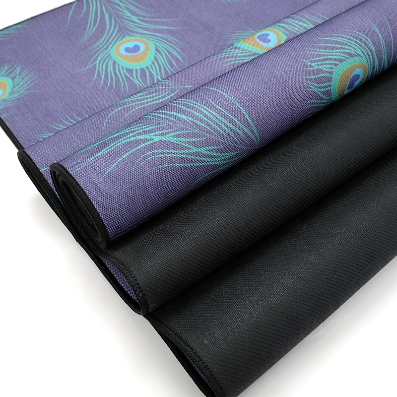 PAIDU Manufacturer BSCI Custom Design Printed Jute Yoga Mat Hemp Rubber Yoga Mat