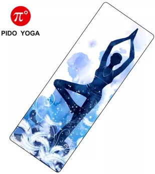 Paidu Manufacturer Non slip PU rubber custom printed yoga mat