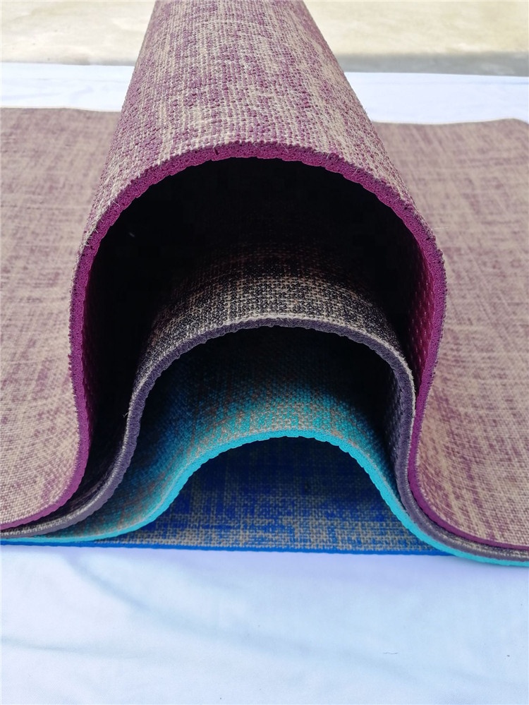 PAIDU Manufacturer BSCI Eco-Friendly Organic Natural Jute Yoga Mat