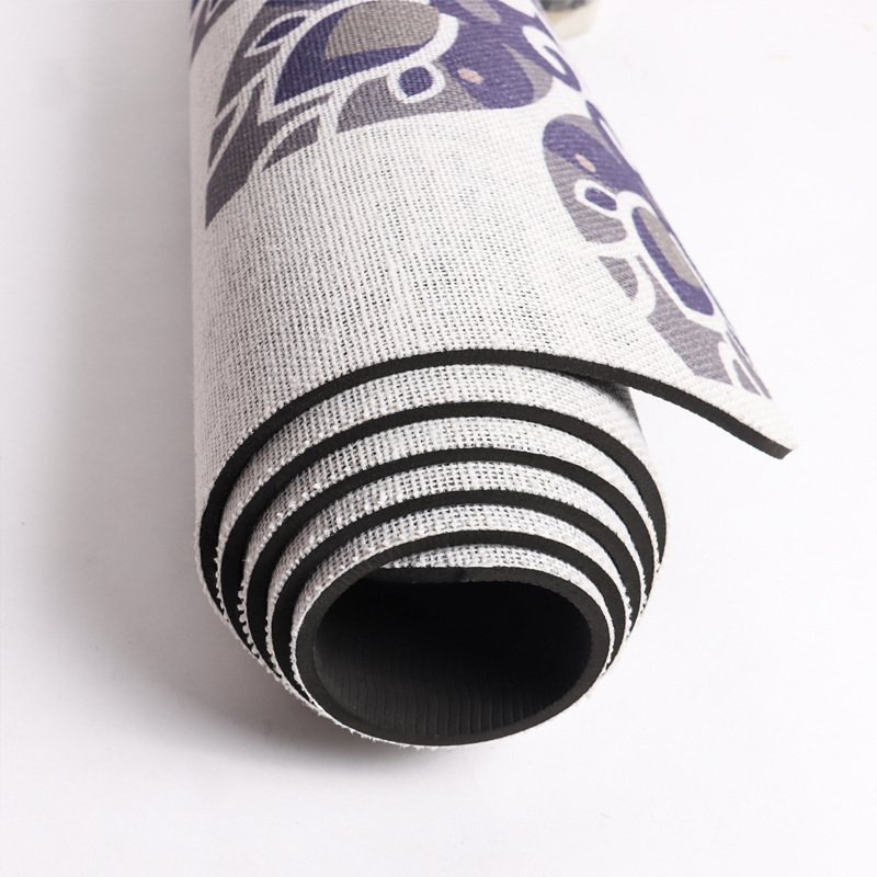 PAIDU Manufacturer BSCI Yoga Mat Eco Friendly Multipurpose Natural Jute Linen Fitness Yoga Mat for Home Gym