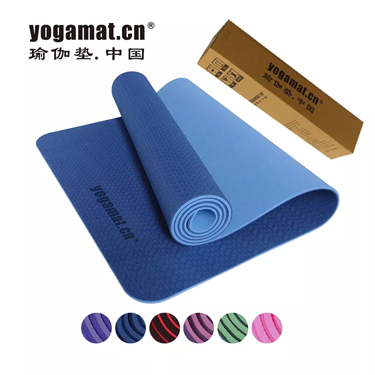 TPE two-color yoga mat
