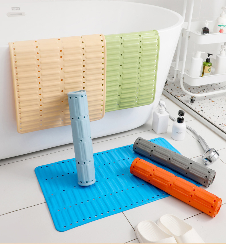 PAIDU Manufacturer 70x40cm Toliet Mat Anti Slip Bath Tub Shower Mat Grey