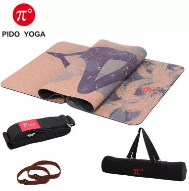 Paidu Manufacturer Foldable Eco-Friendly Absorbent Anti-Tear cork yoga mat