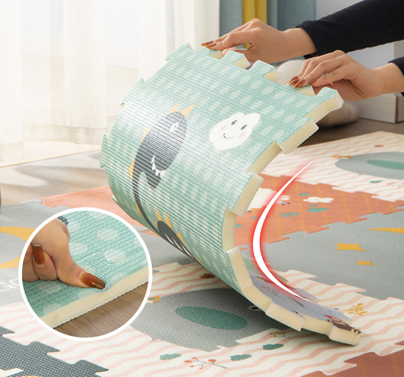 Paidu Manufacturer Xpe Baby Play Mat Foldable Children Carpet Cartoon Eco Friendly