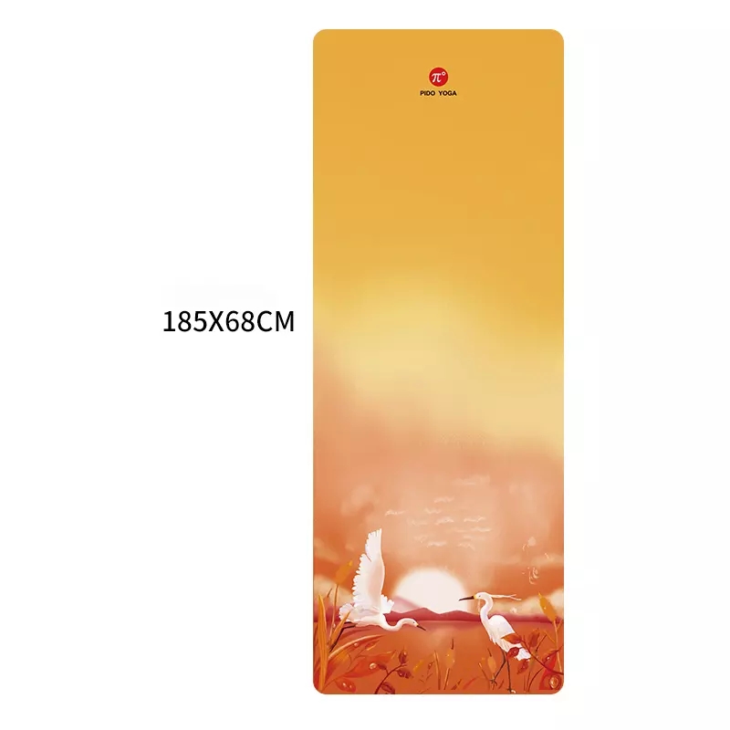 Paidu Manufacturer travel washable suede rubber yoga mat with bag