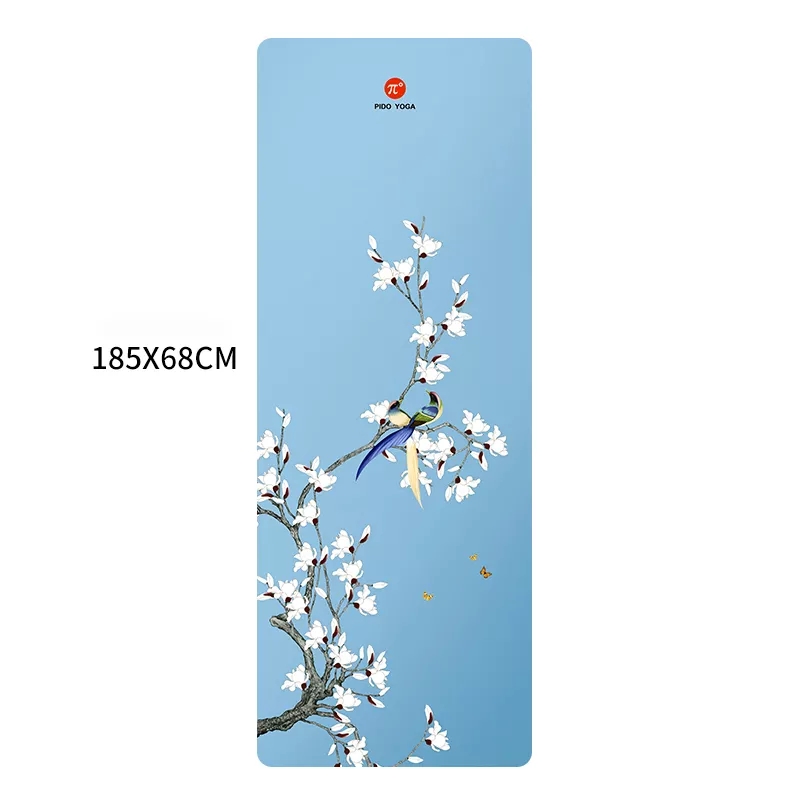 Paidu Manufacturer 1.5mm customized print anti slip foldable organic yoga mat