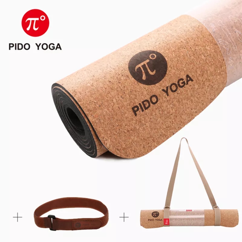 Paidu Manufacturer Natural Rubber yoga matt gym fitness cork yoga mat