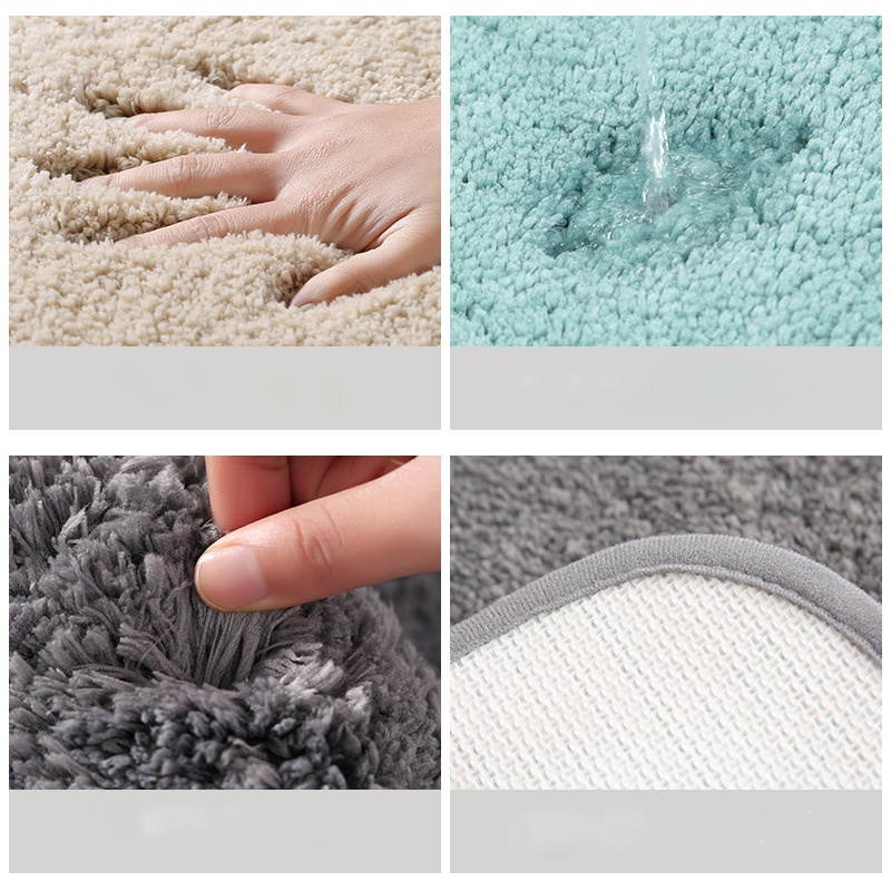 Paidu Manufacturer Absorbent Bath Mat Soft Bathroom Mats Polyester Non-Slip