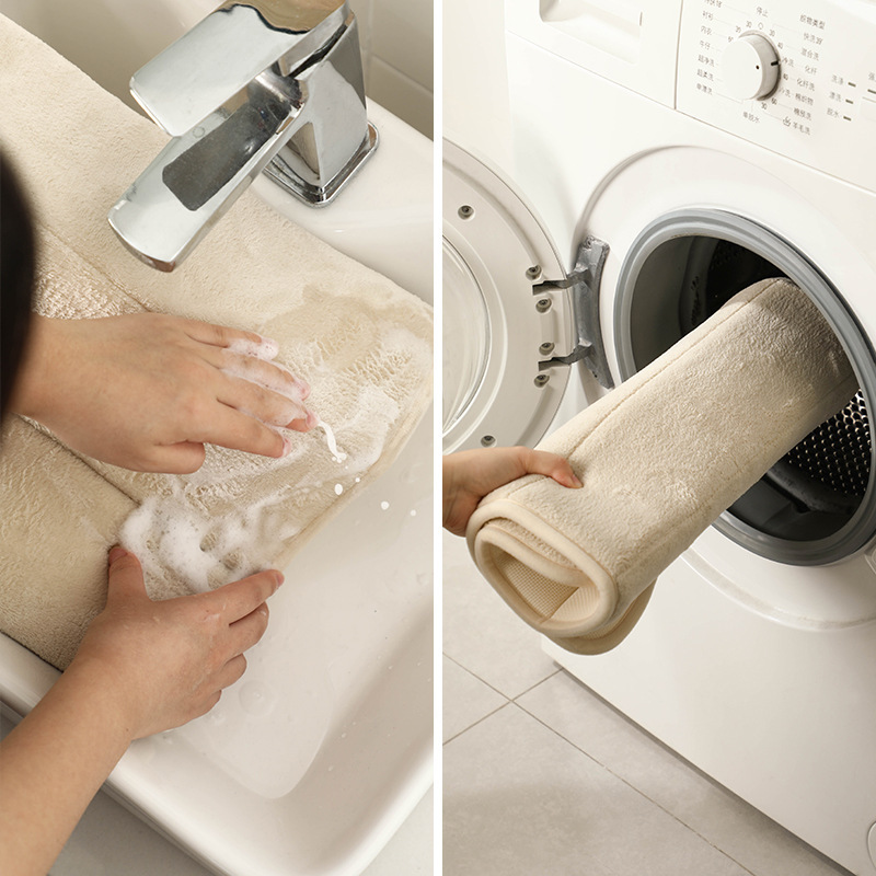 Paidu Manufacturer Soft Door Mat Non-Slip Foot Mats Polyester Non-Slip Mat Purple