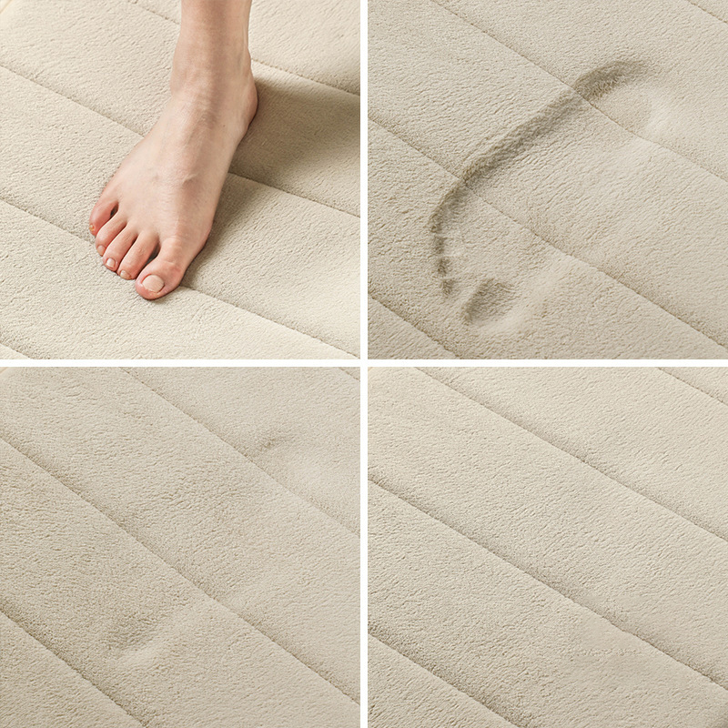 Paidu Manufacturer Soft Door Mat Non-Slip Foot Mats Polyester Non-Slip Mat Grey