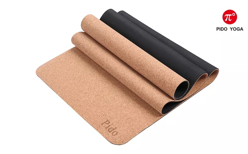 Paidu Manufacturer Natural Rubber yoga matt gym fitness cork yoga mat