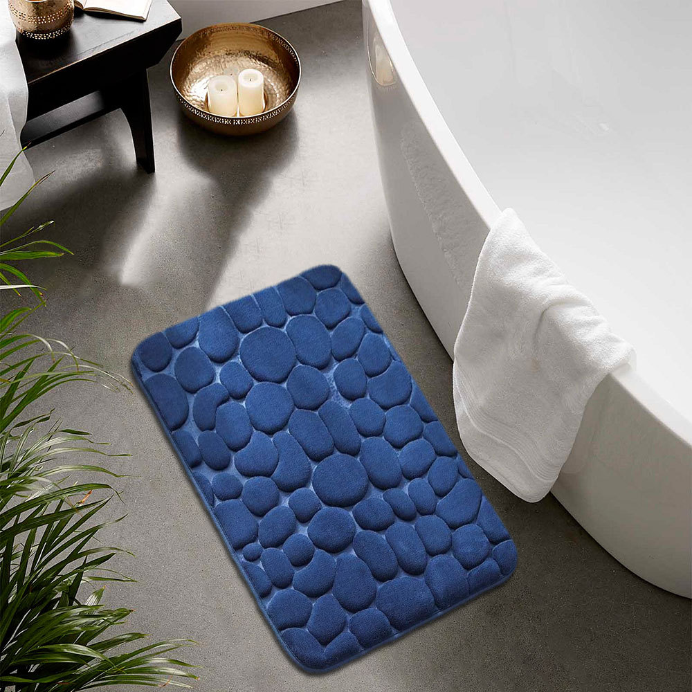 Paidu Manufacture Stone Bath Mat Soft Fluffy Polyester Non-Slip Bottom