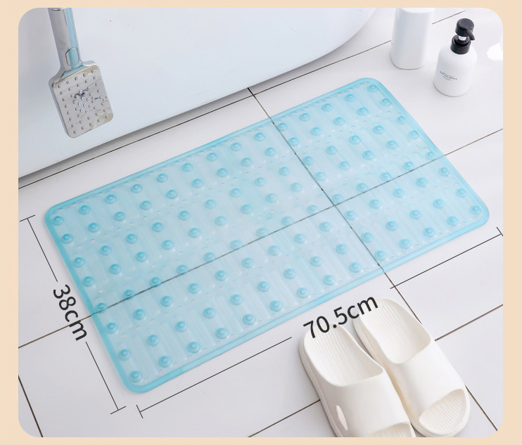 PAIDU Manufacturer 70x40cm Toliet Mat Anti Slip Bath Tub Shower Mat Grey