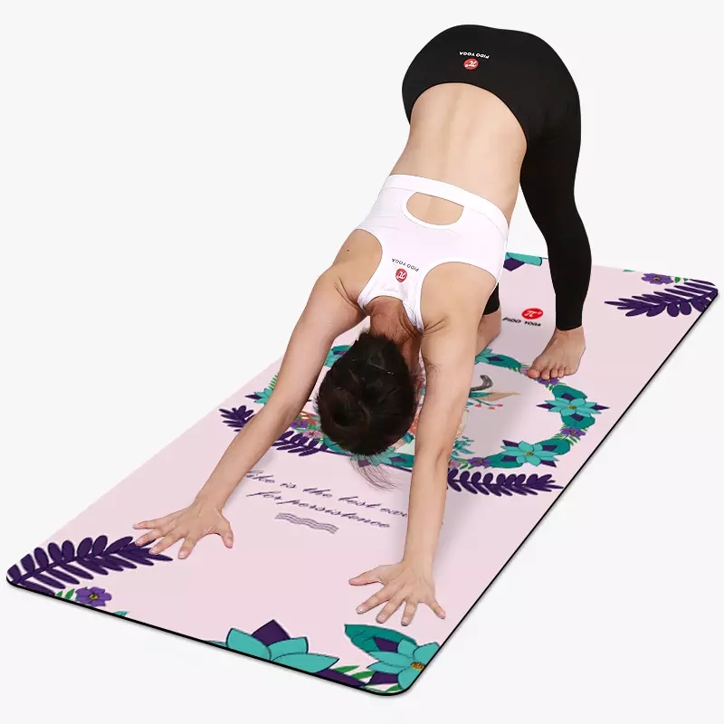 Paidu Manufacturer 1.5mm customized print anti slip foldable organic yoga mat