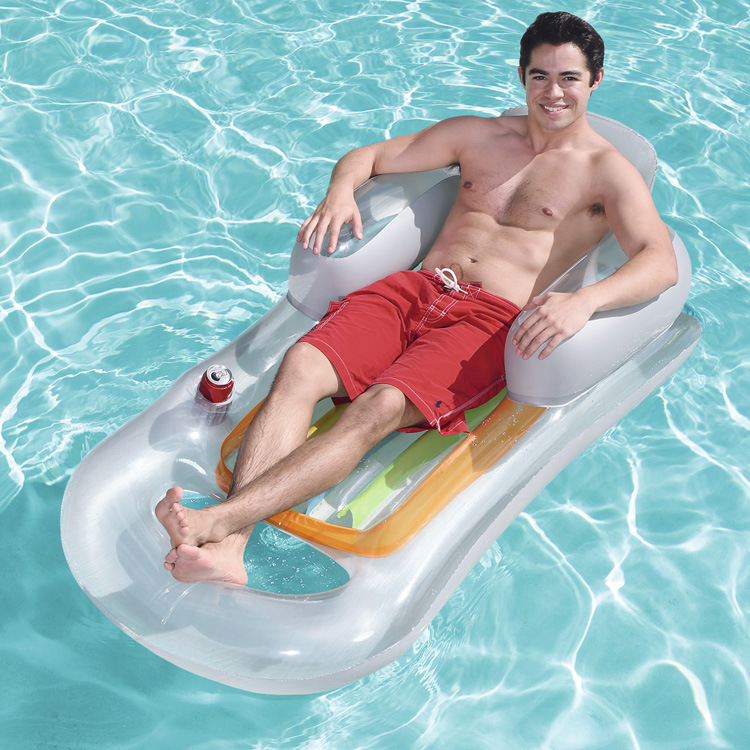 Paidu Manufacturer Summer Adult Water Lounge Chair Floating Mat Inflatable Folding