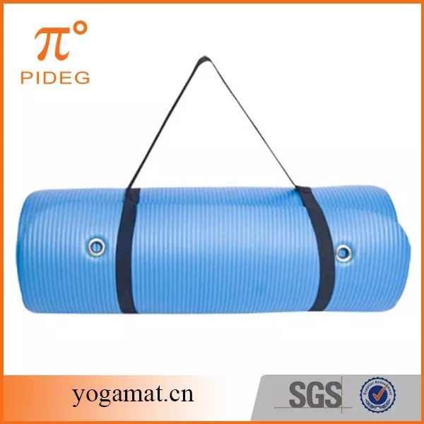 Paidu Manufacturer Nbr Yoga Mat With Strap, Wholesale High Quality Custom Black Thickness Yoga Mat