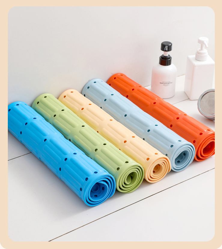 PAIDU Manufacturer 70x40cm Toliet Mat Anti Slip Bath Tub Shower Mat Sky Blue