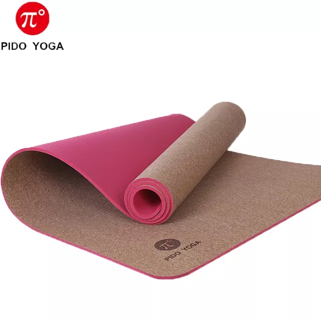 Paidu Manufacturer Natural ECO-friendly Stretchy Skidproof Cork Yoga Mat