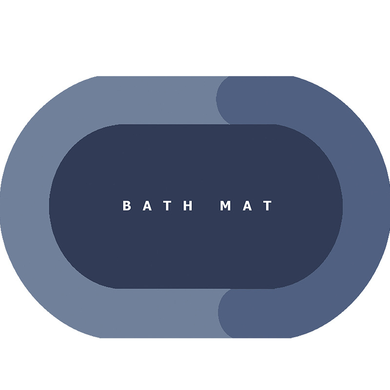 Paidu Manufacturer Bath Mat Diatom Mud Cushion Absorbent Toilet Door Non Slip Grey