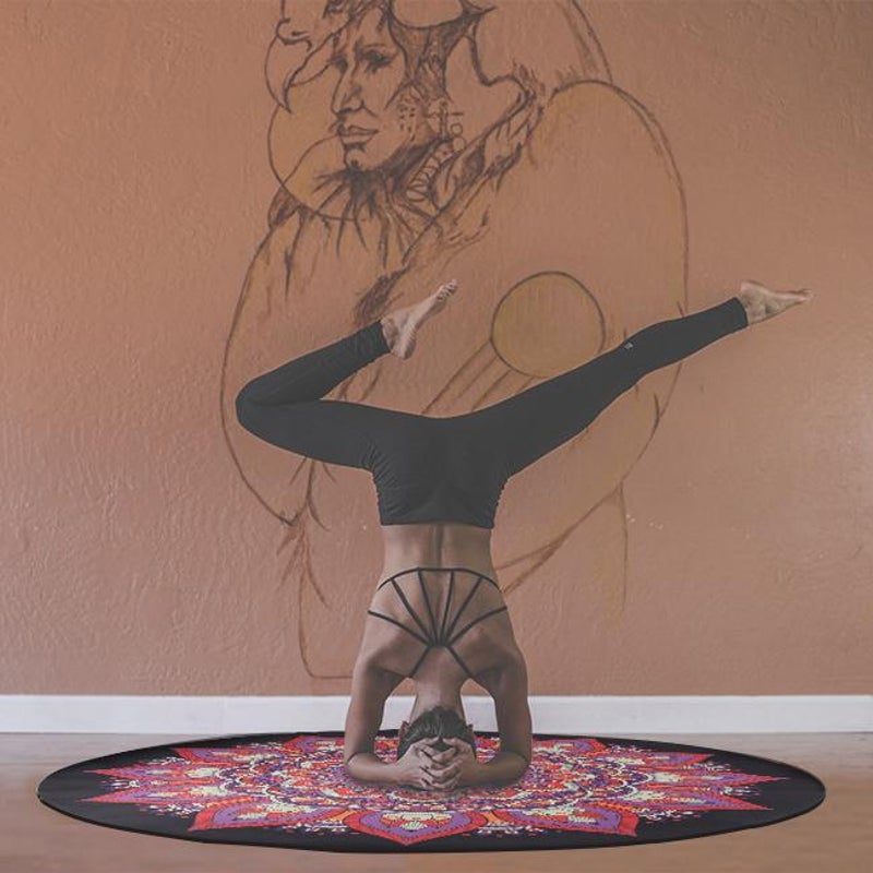 Paidu Manufacturer Natural Rubber Suede Workout Mat Pilates Eco Friendly Anti Slip Mat