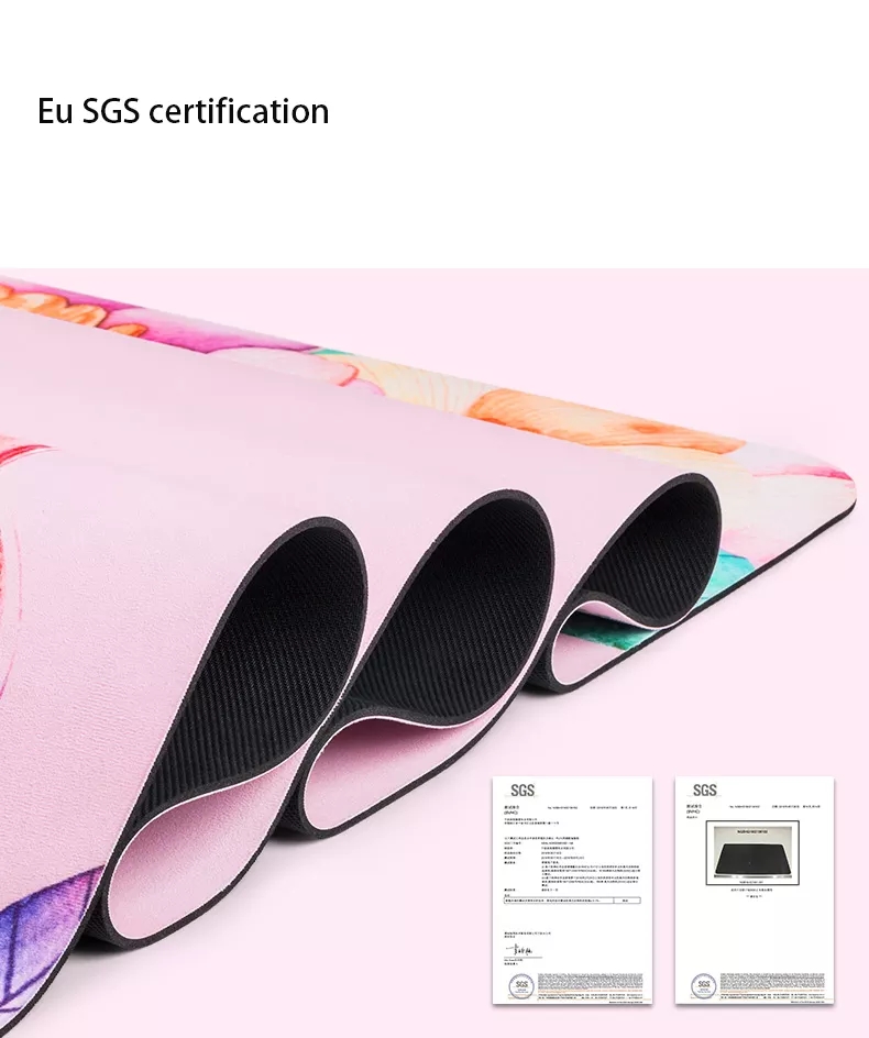 Paidu Manufacturer 4MM thickness eco friendly Printed Yoga Mats