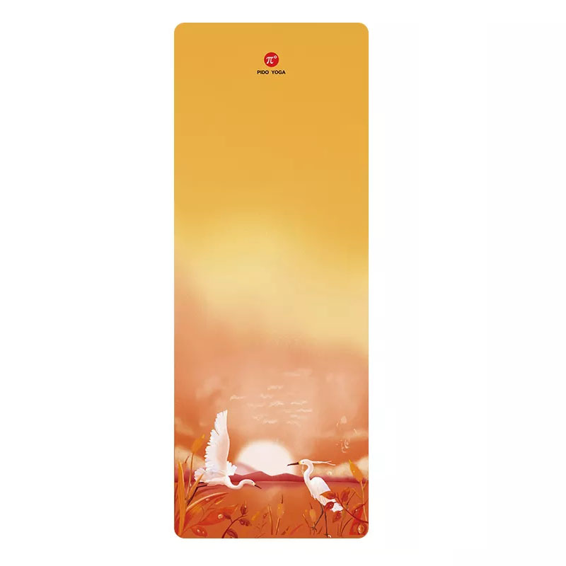 Paidu Manufacturer 1.5mm customized print anti slip foldable organic yoga mat