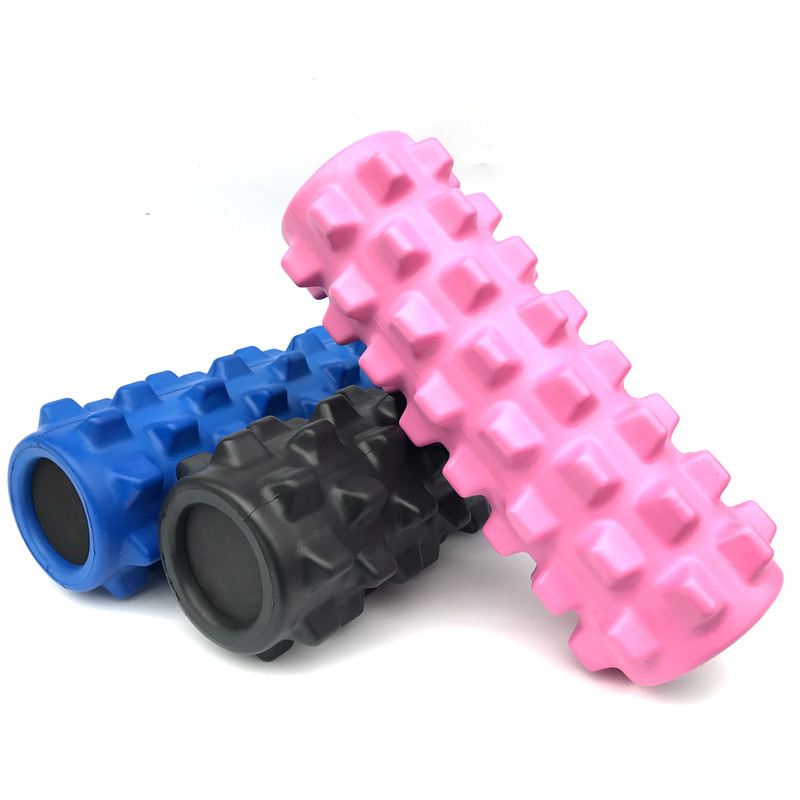 Wholesale Custom Personalised Rodillo De Espuma Gym Cork Fitness Massage Yoga Wheel Roller Column Solid Eva  Foam Roller DDP