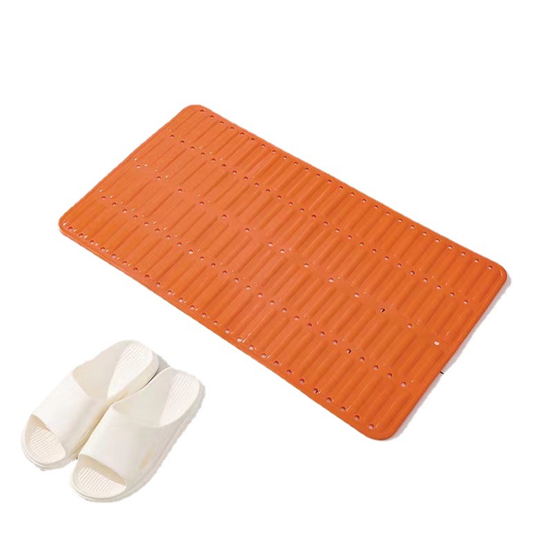 PAIDU Manufacturer 70x40cm Toliet Mat Anti Slip Bath Tub Shower Mat Orange