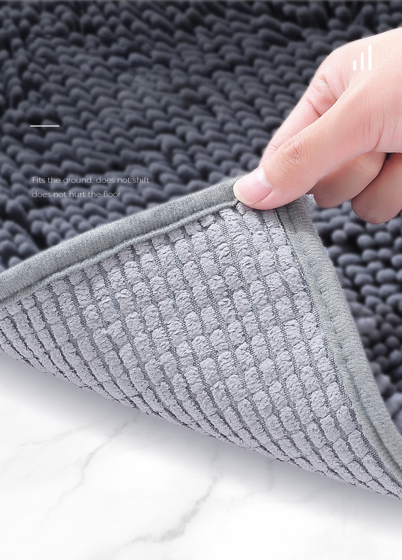 Paidu Manufacturer 3Pcs Toile Mat Soft Bathroom Mats Polyester Fluffy Non-Slip