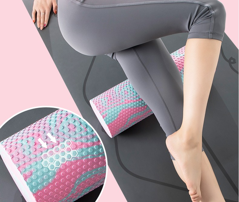 Wholesale Cheap High Density Custom Multi Color Selection Eva Hollow Massage Muscle Yoga Foam Roller DDP