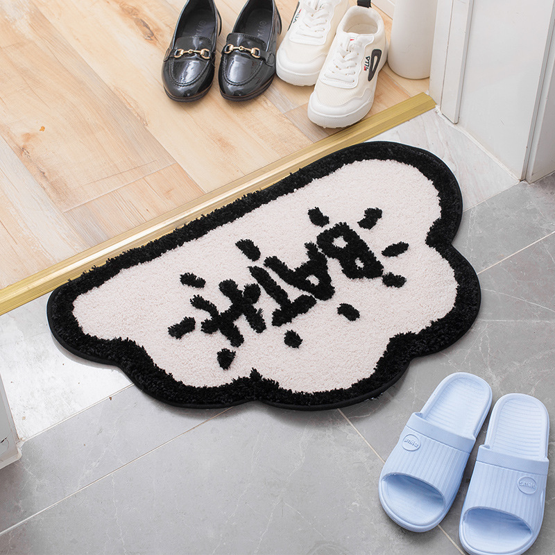 Paidu Manufacture Bath Mat Polyester Non-Slip Bottom Super Absorbent Bath Mats