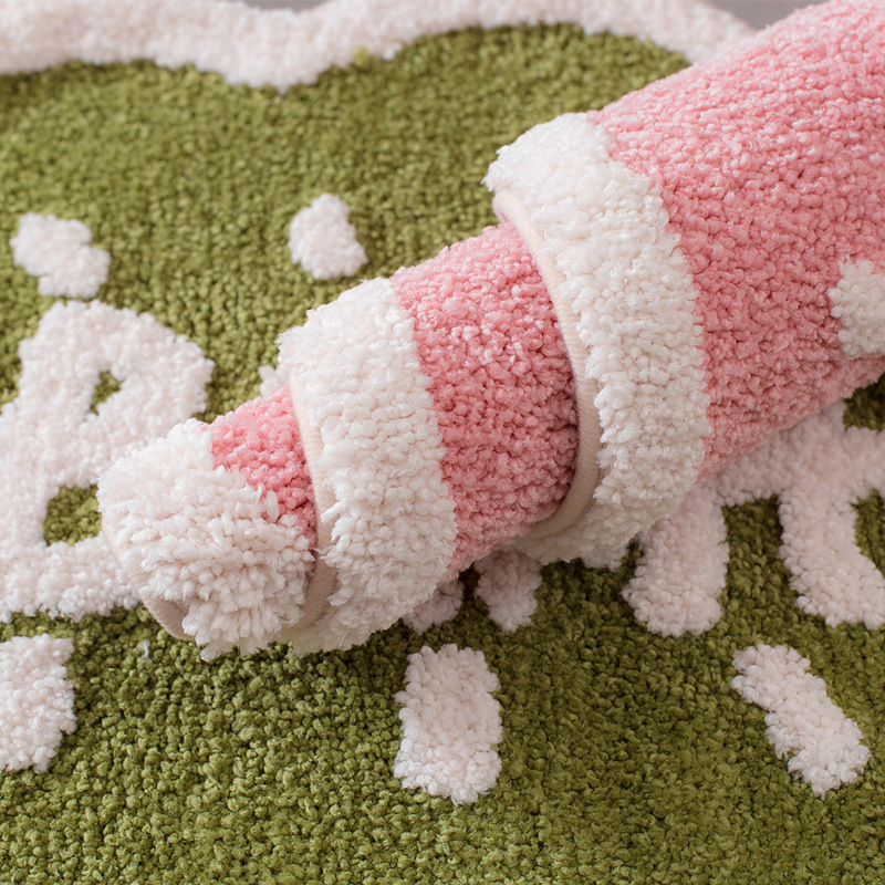 Paidu Manufacture Bath Mat Polyester Non-Slip Bottom Super Absorbent Bath Mats