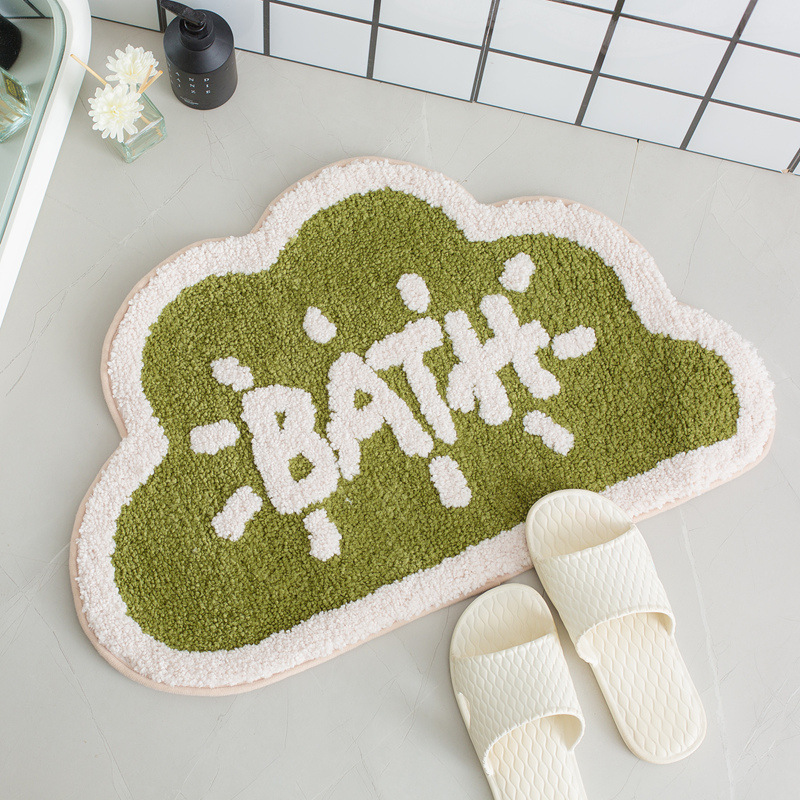 Paidu Manufacture Bath Mat Polyester Non-Slip Bottom Super Absorbent Bath Mats