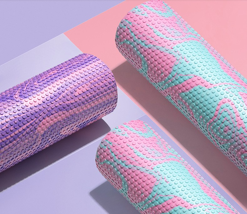 Wholesale Cheap High Density Custom Multi Color Selection Eva Hollow Massage Muscle Yoga Foam Roller DDP