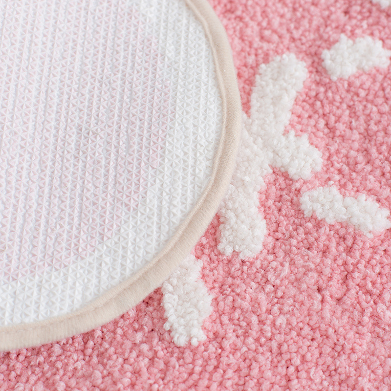 Paidu Manufacture Bath Mat Polyester Non-Slip Bottom Super Absorbent Bath Mats