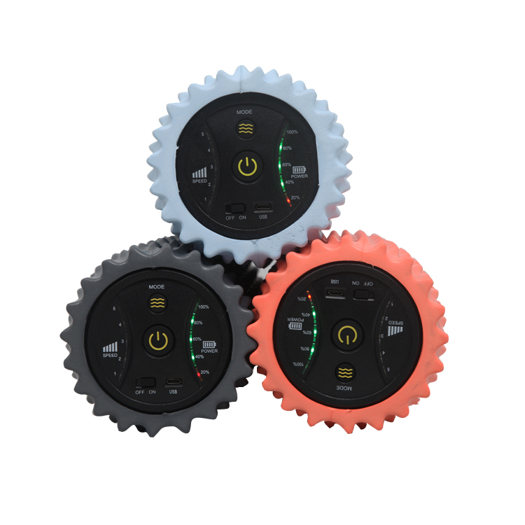 Wholesale 5 speed body building Electric Fitness Yoga Vibrating Muscles Massage Foam Roller  Yoga products DDP