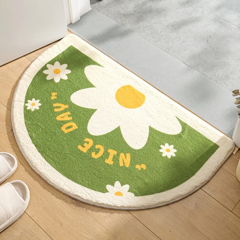 PAIDU Manufacturer BSCI Floral Welcome Entrance Doormats Carpets Rug For Home Bath Living Room
