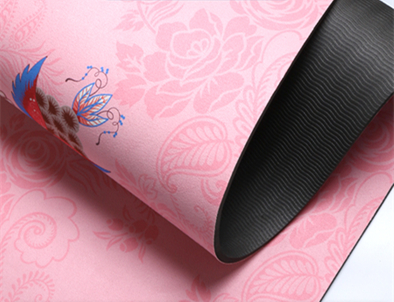 PAIDU Manufacturer BSCI Yoga Mat Natural Suede Breathable Non-Slip Mat TPE Bottom