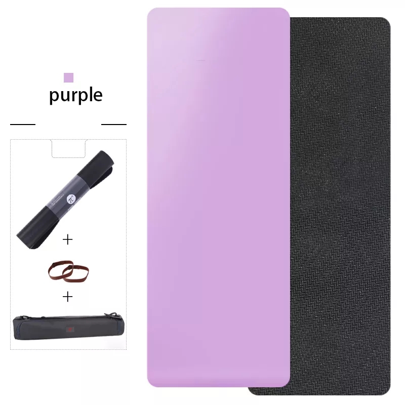 PAIDU Manufacturer BSCI 2mm Extra Thick Suede TPE Yoga Mat Exercise Travel Fitness Mat Non-slip