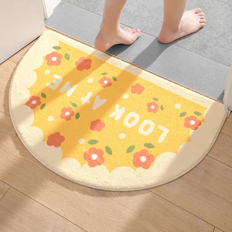 PAIDU Manufacturer BSCI Floral Welcome Entrance Doormats Carpets Rug For Home Bath Living Room
