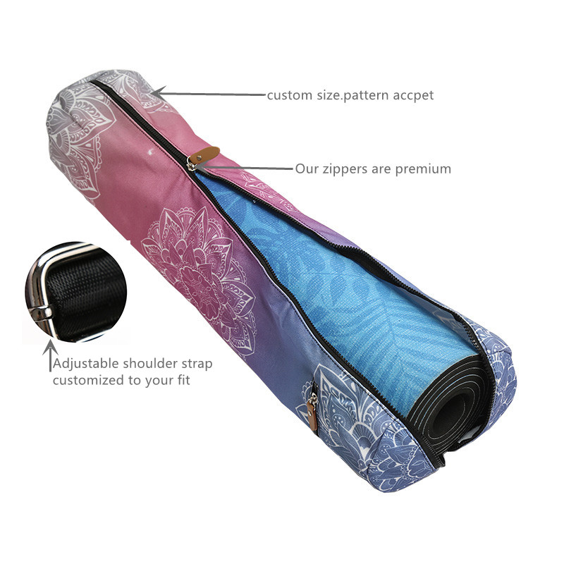 PAIDU Manufacturer BSCI TPE Rubber Suede Microfiber Yoga Mat With Bag