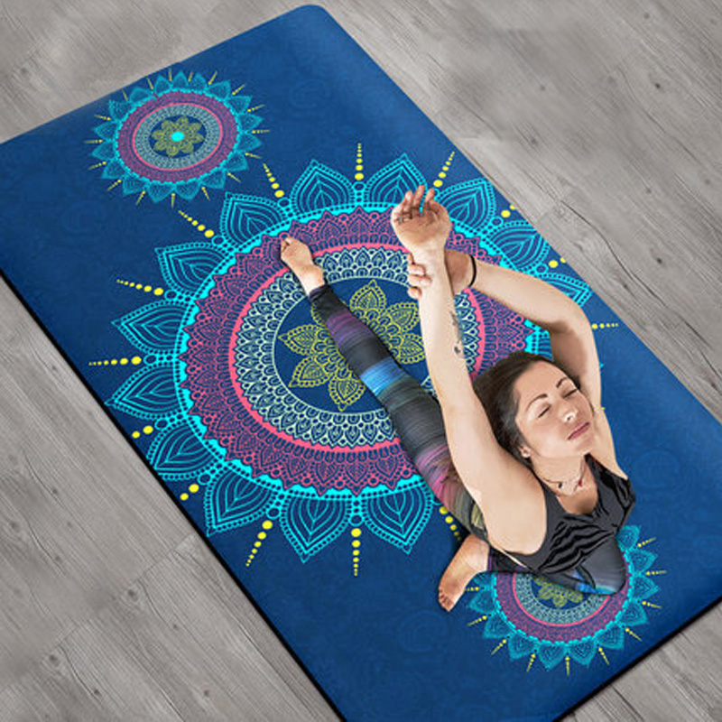 PAIDU Manufacturer BSCI Yoga Mat Natural Suede Breathable Non-Slip Mat TPE Bottom